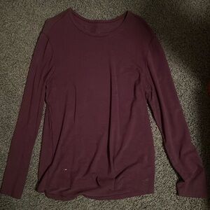 Maroon Lululemon long sleeve shirt